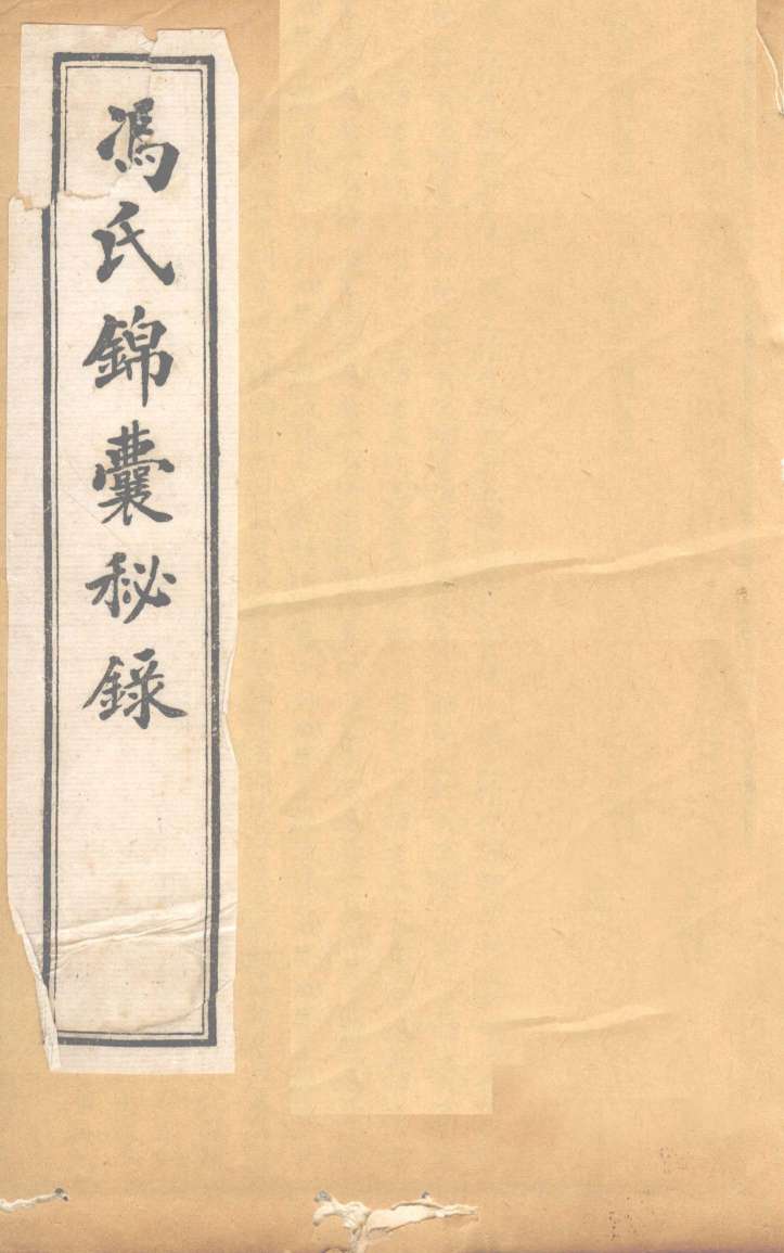 冯氏锦囊秘录杂症大小合参  卷11